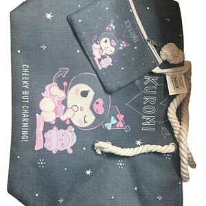 Kuromi Tote and Pouch Set